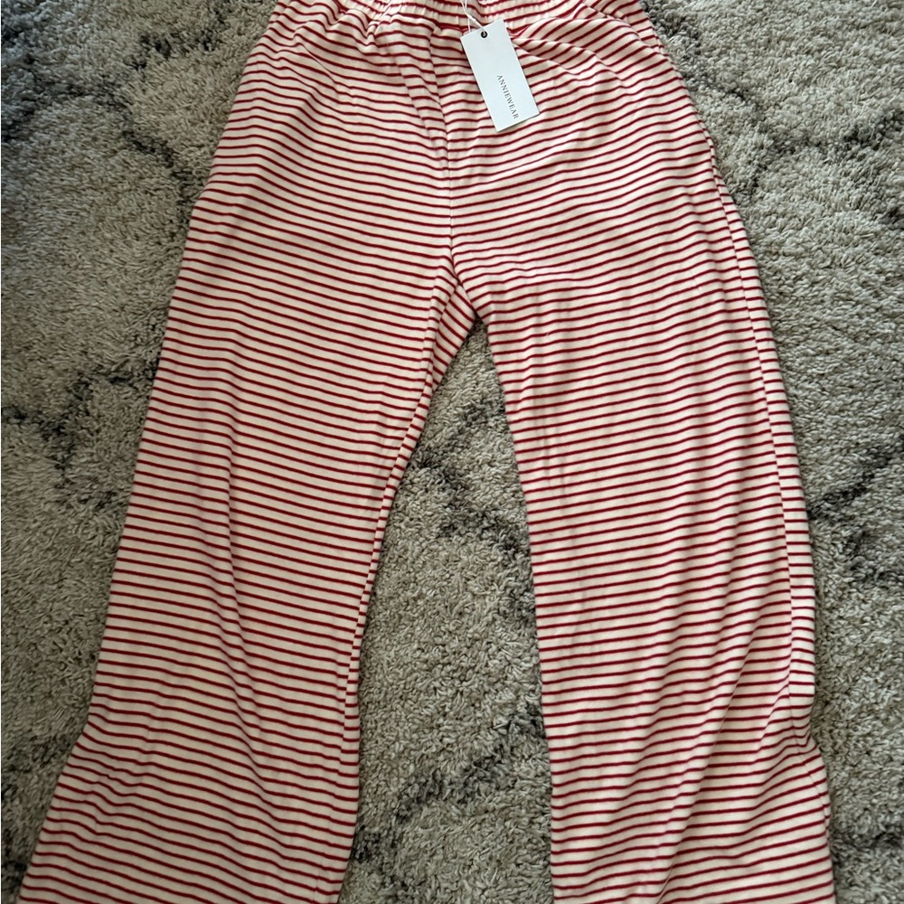 Striped Red and Cream Women's Top - Picture 5 of 7